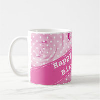 100th Tasse d'anniversaire avec des fleurs de rose