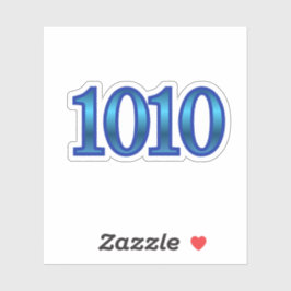 1010 Angel Number Intuition Aufkleber