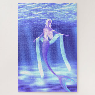 1014 PC. Schöne Meerjungfrau-Unterwasserphantasie