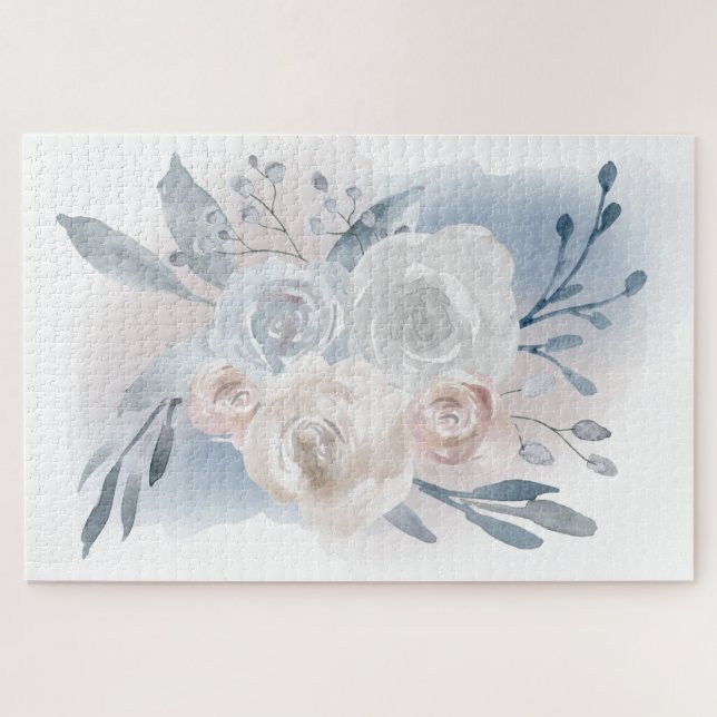 1014 Teile Watercolor Flowers (Horizontal)