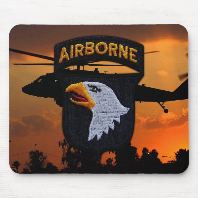 101. ABN DIV Im Flugzeug Division Screaming Eagles Mousepad (Vorne)