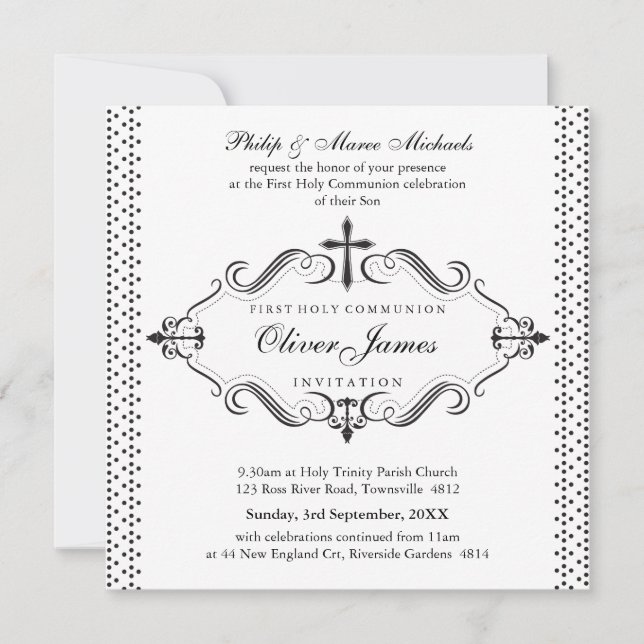 101-Denise - CHRISTENING INVITATIONS :: viva 5SQ (Devant)