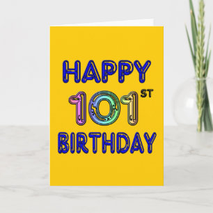101. Geburtstag Karte