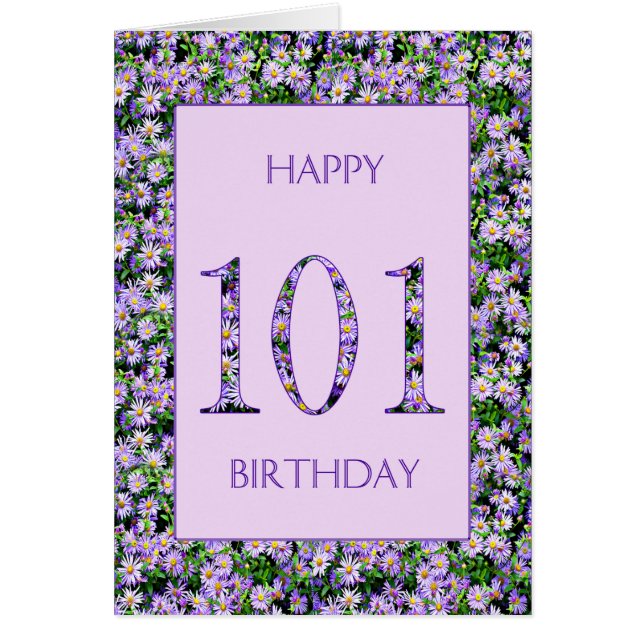 101. Geburtstag Lila Tageszeitung (Vorne)
