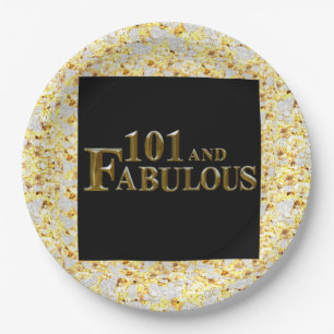 101. Geburtstag Pappteller