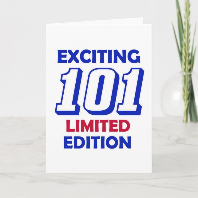 101 Geburtstags-Entwurf Karte (Vorderseite)