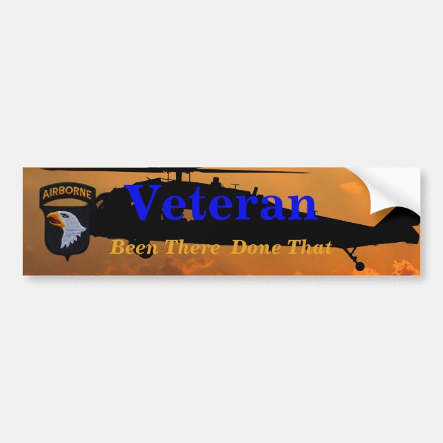 101. im Flugzeug ABN Division schreiende Adler Autoaufkleber (Vorne)