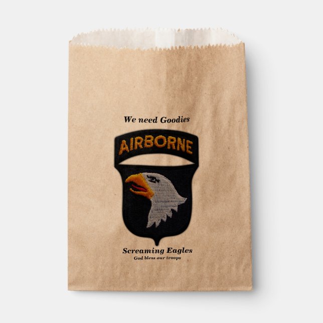 101. Im Flugzeug ABN Screaming Eagles LRPS Veteran Geschenktütchen (Vorderseite)