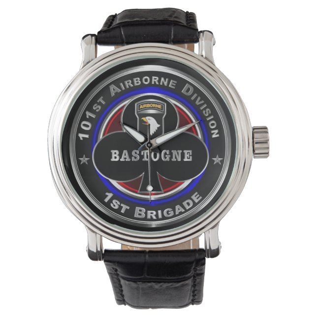 101. Im Flugzeug Abteilung 1. Brigade "Bastogne" Armbanduhr (Vorderseite)