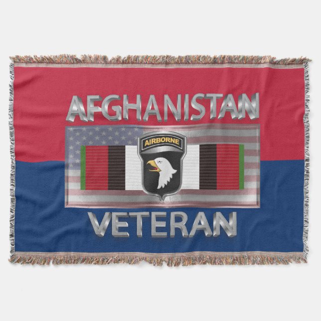 101. Im Flugzeug Abteilung Afghanistan Veteran Decke (Vorderseite)