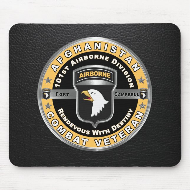 101. Im Flugzeug Abteilung Afghanistan Veteran Mousepad (Vorne)