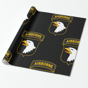 101. Im Flugzeug Abteilung Militärveteran Geschenkpapier