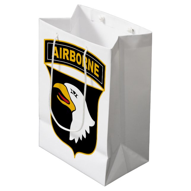 101. Im Flugzeug Abteilung Militärveteran Mittlere Geschenktüte (Vorderseite Schrägansicht)