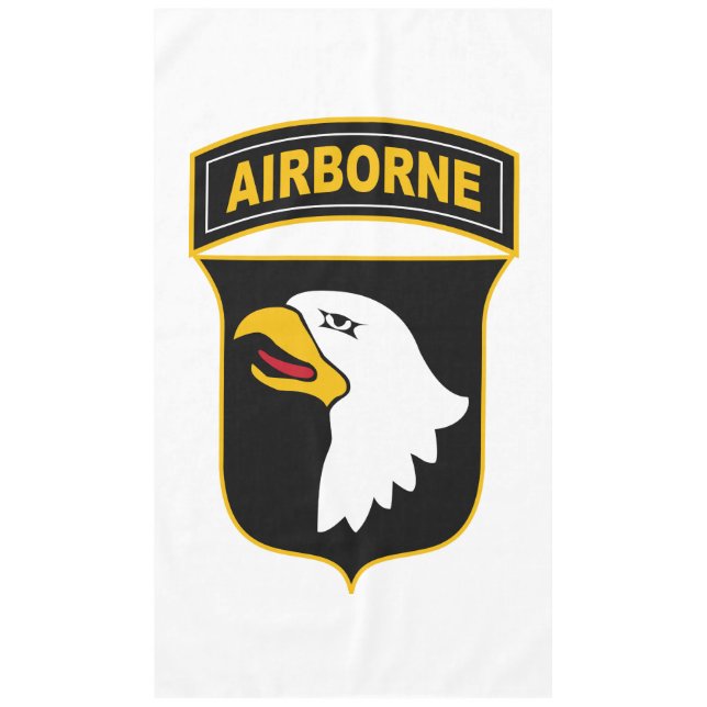 101. Im Flugzeug Abteilung Militärveteran Tischdecke (Vorderseite)