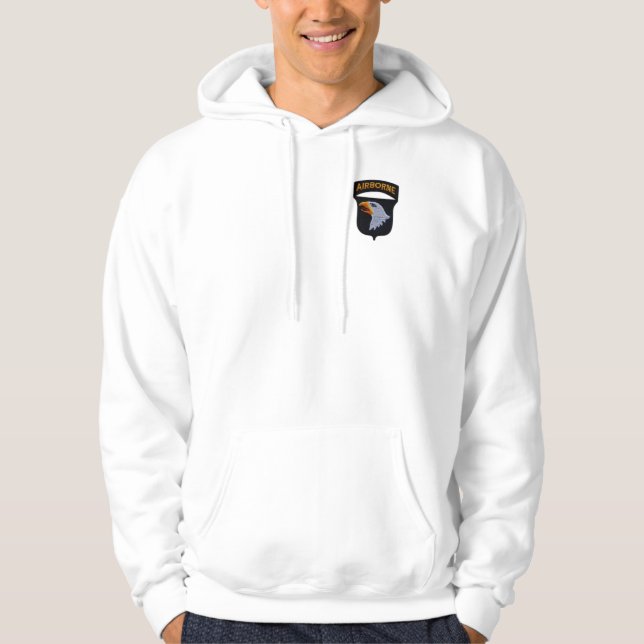 101. im Flugzeug Abteilung Schreien von Adler Hoodie (Vorderseite)