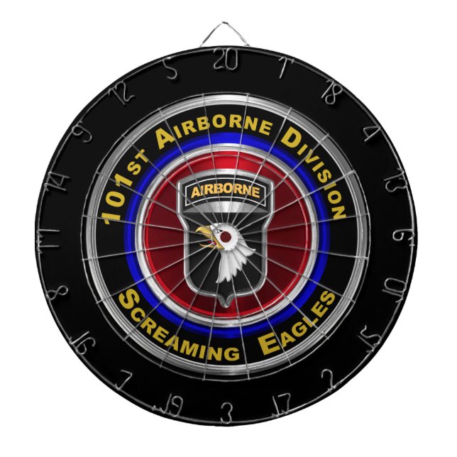 101. Im Flugzeug Abteilung "Screaming Eagles"  Dartscheibe (vorne)