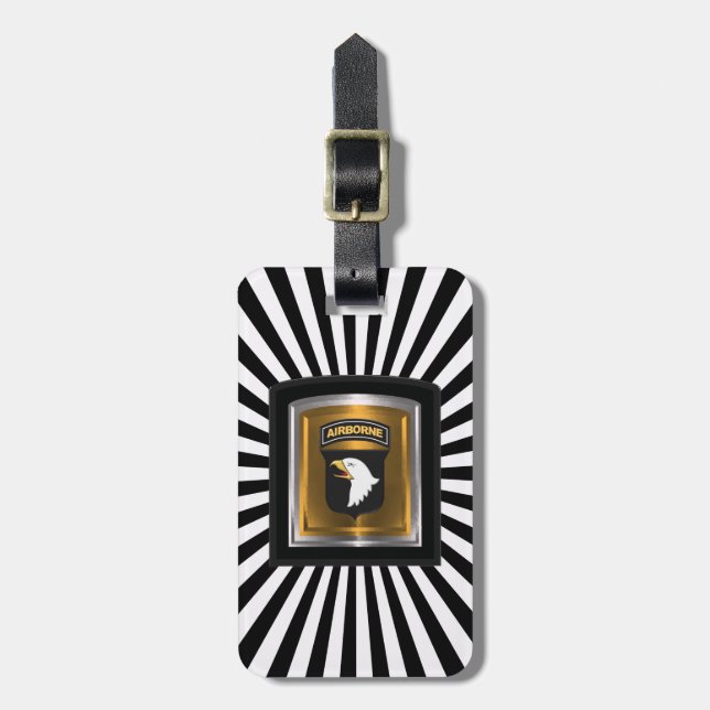 101. Im Flugzeug Abteilung "Screaming Eagles" Gepäckanhänger (Vorderseite vertikal)