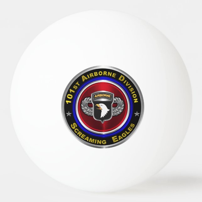 101. Im Flugzeug Abteilung "Screaming Eagles" Tischtennisball (Vorderseite)