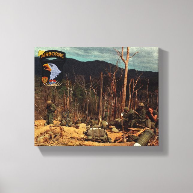 101. im Flugzeug Abteilung vietnam Krieg Leinwand  (Vorderseite)