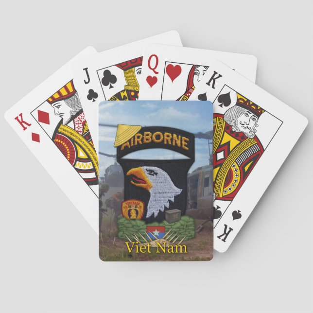 101. im Flugzeug Abteilung vietnam Veteranen Poker Spielkarten (Rückseite)