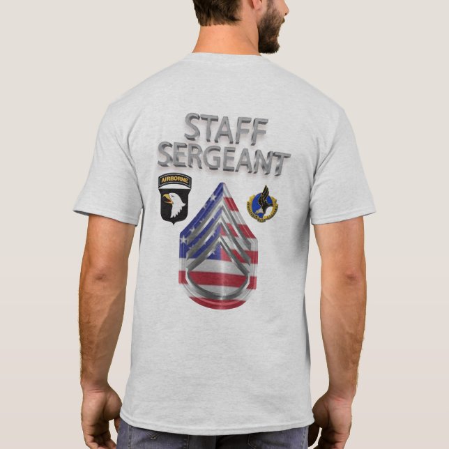 101. Im Flugzeug Bediensteter der Abteilung T-Shirt (Rückseite)