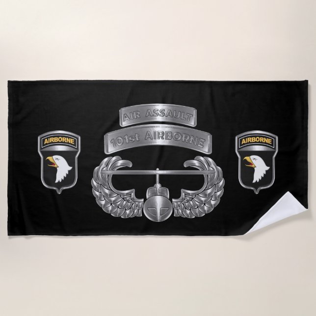 101. Im Flugzeug Division "Air Assault Ranger"   Strandtuch (Vorderseite)