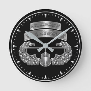 101. Im Flugzeug Division Air Assault Runde Wanduhr
