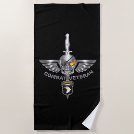 101. Im Flugzeug Division Combat Veteran Strandtuch