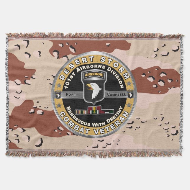 101. Im Flugzeug Division Desert Storm Veteran Decke (Vorderseite)