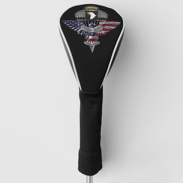 101. Im Flugzeug Division Freepik Eagle Golf Headcover (Vorderseite)