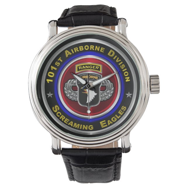101. Im Flugzeug Division Im Flugzeug Ranger Armbanduhr (Vorderseite)