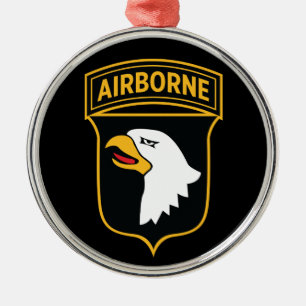 101. Im Flugzeug Division - Insignien militärisch Ornament Aus Metall