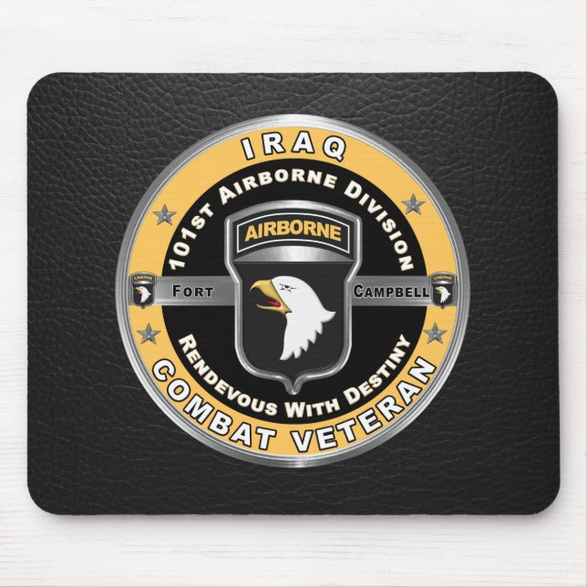 101. Im Flugzeug Division Iraq Veteran Mousepad (Vorne)