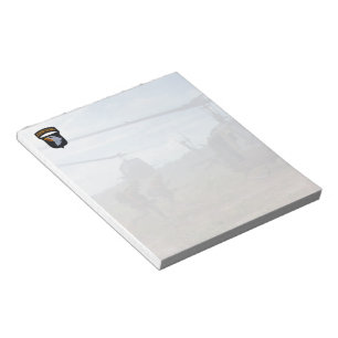 101. im Flugzeug Division Name Patch Notepad Notizblock