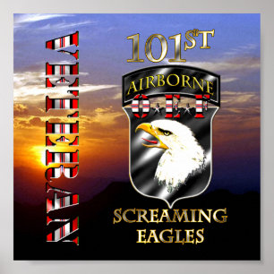 101. Im Flugzeug Division OEF Veteran Poster