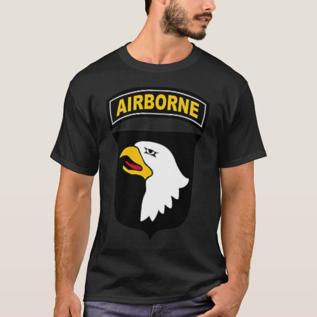 101. Im Flugzeug Division Patch - Luftangriff - Pa T-Shirt (Vorderseite)
