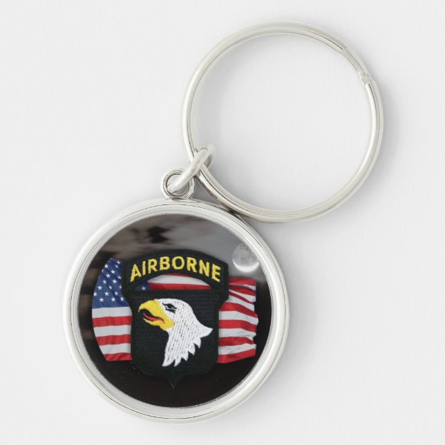 101. im Flugzeug Division Patchveterans Veteranen  Schlüsselanhänger (Vorne)