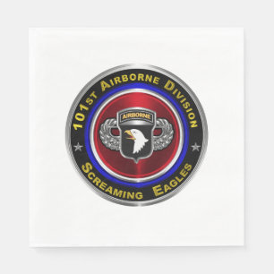 101. Im Flugzeug Division Screaming Eagles Custom Serviette