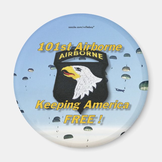 101. im Flugzeug Division Veterans Vets Magnet (Vorne)