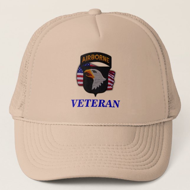 101. im Flugzeug Division veterans vietnam iraq Ha Truckerkappe (Vorderseite)