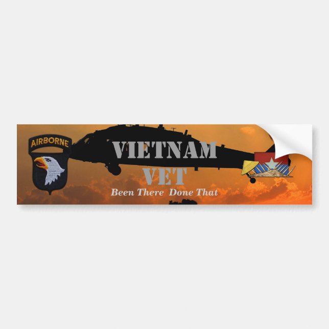 101. im Flugzeug Division vietnam Krieg Autoaufkleber (Vorne)
