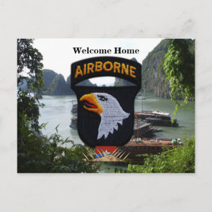 101. im Flugzeug Division vietnam "Patchskarte" Postkarte