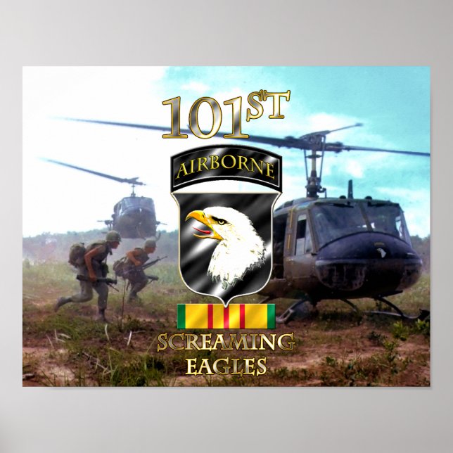 101. Im Flugzeug Division Vietnam Veteran v2 Poster (Vorne)