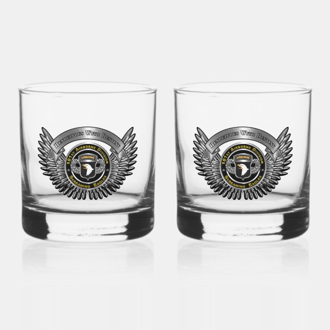 101. Im Flugzeug Division Whiskyglas (Vorderseite)