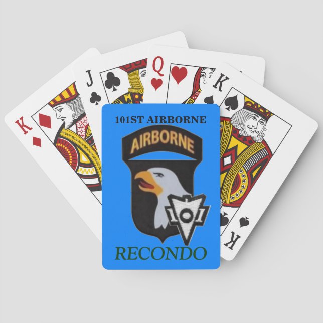 101. IM FLUGZEUG RECONDO-SPIELKARTEN SPIELKARTEN (Rückseite)
