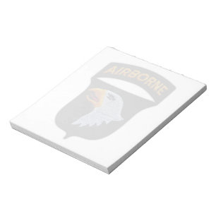 101. im Flugzeug schreiende Adlerveteranen Notepad Notizblock