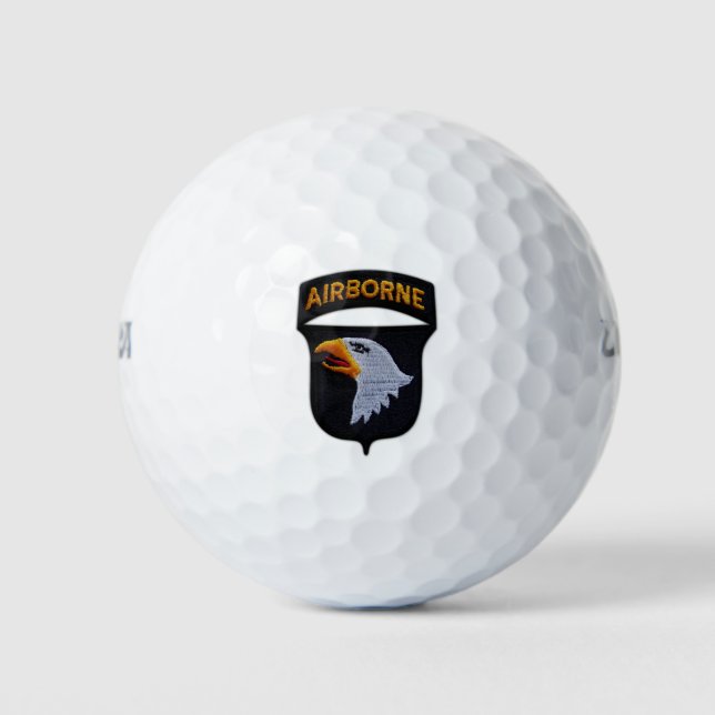 101. im Flugzeug schreiender Adlerpatch Golfball (Vorderseite)