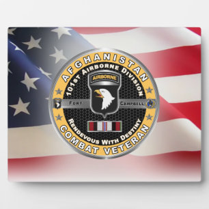 101. Luftlandedivision Afghanistan Veteran Fotoplatte