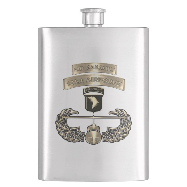 101. Luftlandedivision  Feldflasche Flachmann (Vorderseite)