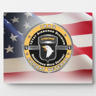 101. Luftlandedivision Irak Veteran Fotoplatte